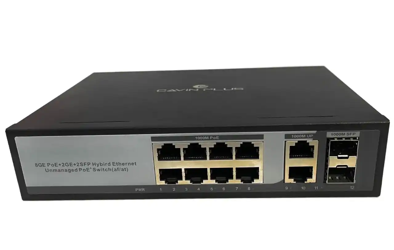 8 Port PoE Switch 10/100/1000 Mbps