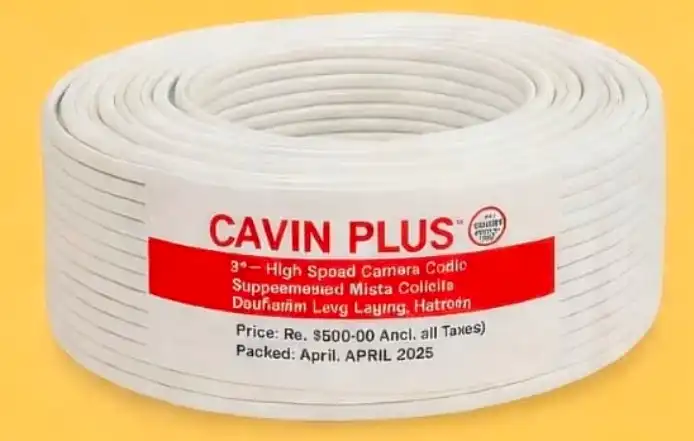 CCA  CCTV Camera Cable (60 Meter) (White Colour)