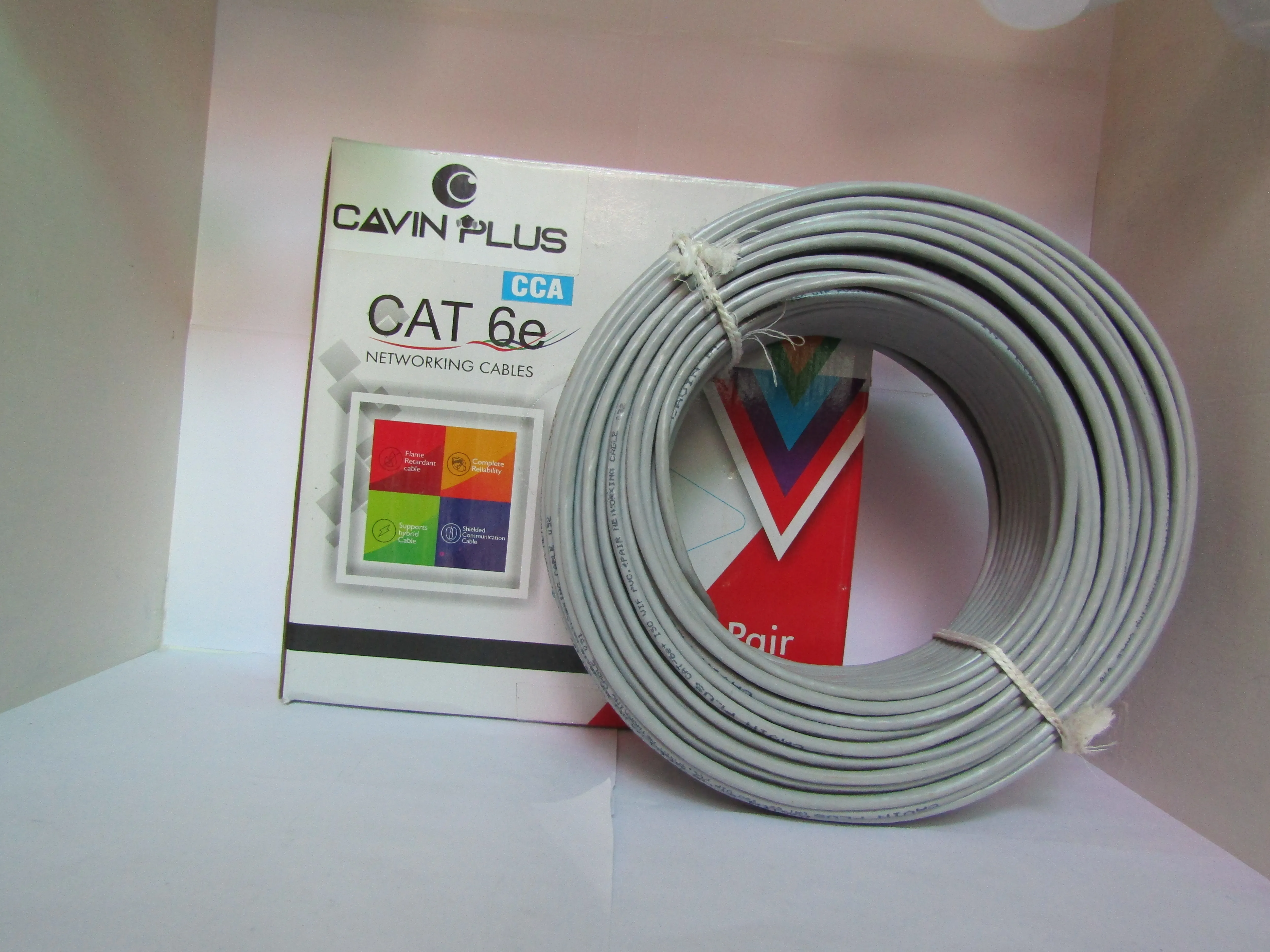 CCA  CCTV Camera Cable (60 Meter) (White Colour)